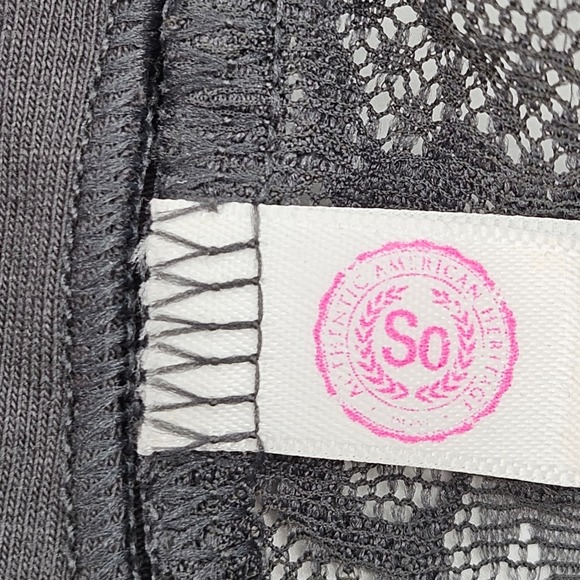 Lace Bra Bralette Gray XL Feminine Sheer Dainty Comfy Lingerie - Picture 6 of 8